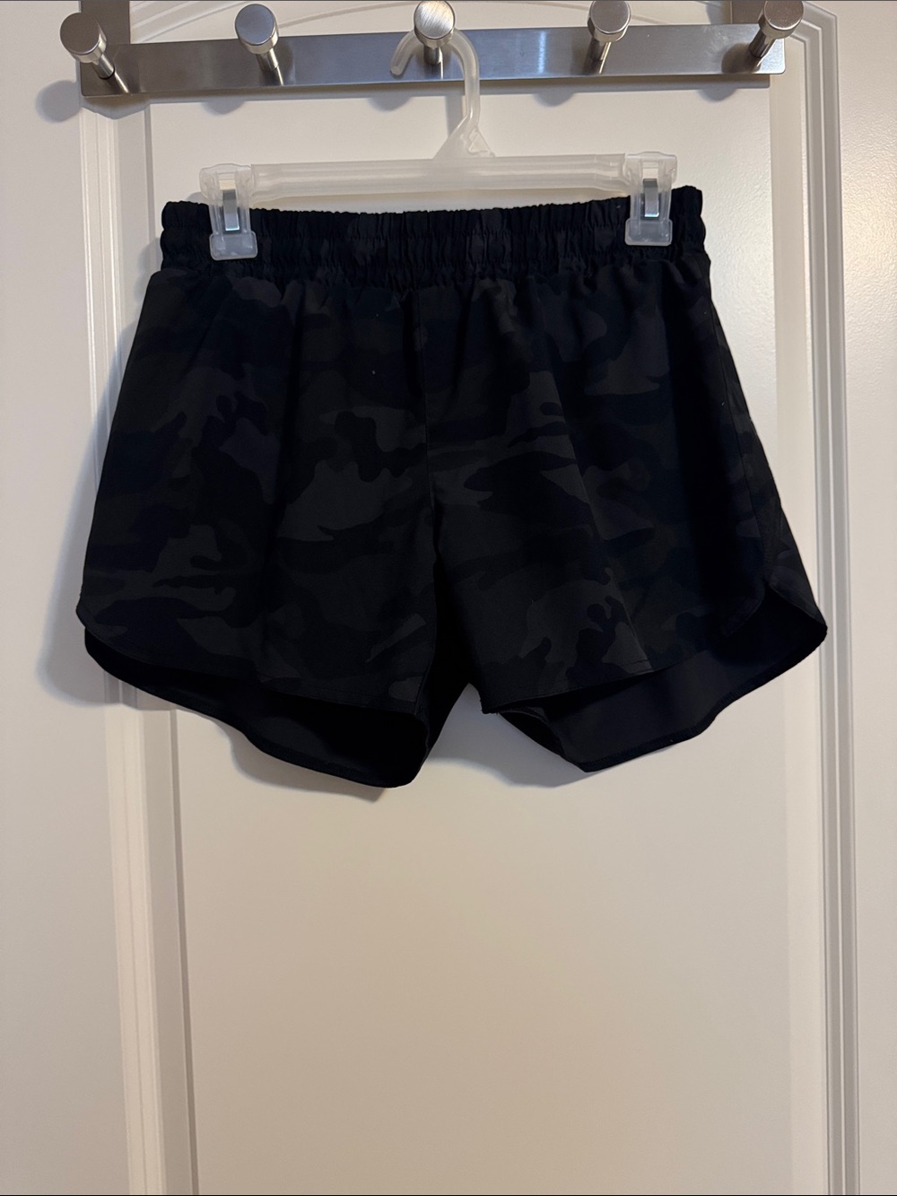 Women’s Black Camo Athletic Shorts